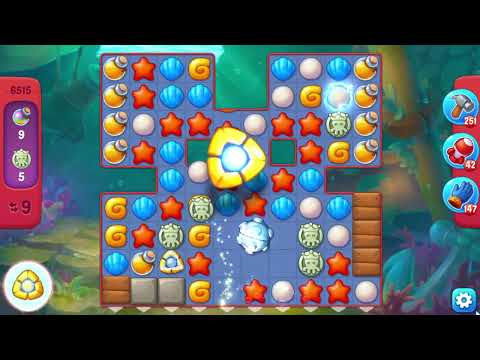 Fishdom 6515 Hard Level - 18 moves - NO BooSTERS