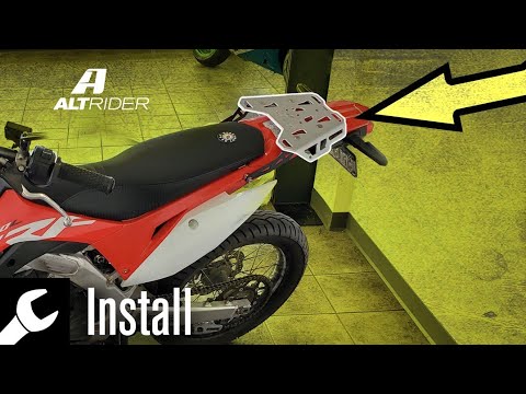 Install Instructions for CRF450L Luggage Rack :