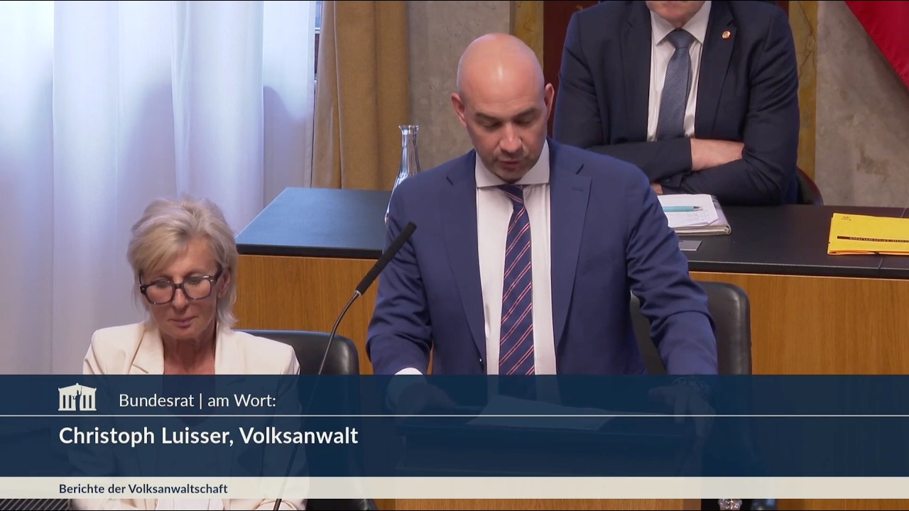 Christoph Luisser - Berichte der Volksanwaltschaft - 7.5.2026