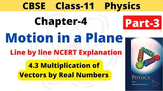 Motion in a Plane | Class 11 Physics | Chapter 4 | 4.3 Multiplication of Vectors by Real Numbers