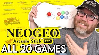 Neo Geo Arcade Stick Packed with 20 Games