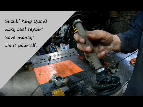 SUZUKI KING QUAD REAR CV BOOT REPLACMENT