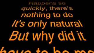 Abba - Why did it have to be me - Lyrics