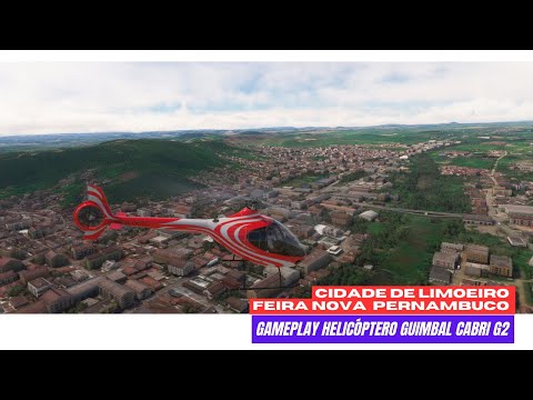 MICROSOFT FLIGHT SIMULATOR 2020 Gameplay Helicóptero  Cidade de Limoeiro  Feira Nova Pernambuco