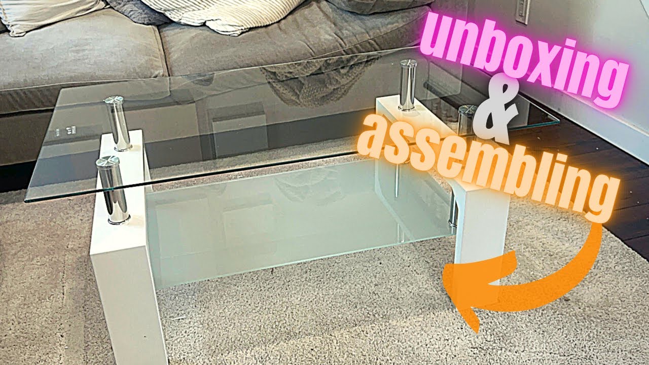 Unboxing & Assembling the Btrpily Modern Rectangle Coffee Table (Amazon Furniture Build)