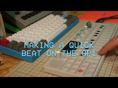 Making a quick beat on the OP1 (with Japanese records)