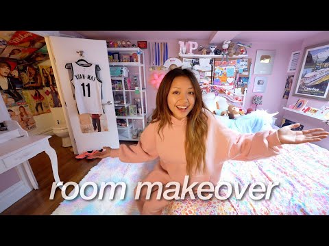 Y2K ROOM MAKEOVER + PODCAST REVEAL! (decorating, & organizing)