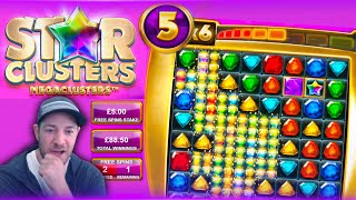 STAR CLUSTERS MEGACLUSTERS REVIEW!! The New Big Time Gaming Slot!