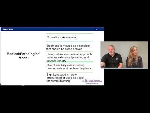 Learning Thursdays: Deaf Culture, Deaf and Hard of Hearing Individuals with SUD Part 1