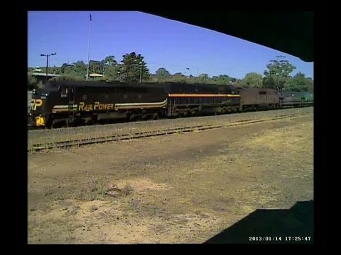 Stawell Station Cam - 14th Jan All Grain Trains 2013 PN & EL Zorro