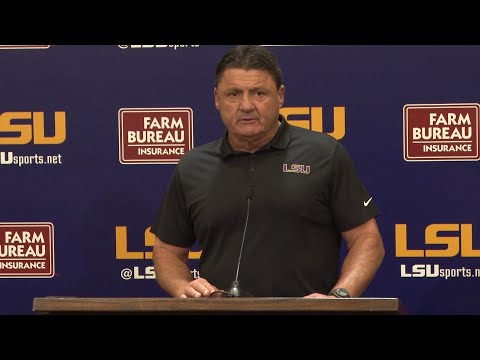 Video: Ed Orgeron Full Monday Press Conference - Auburn Game Week