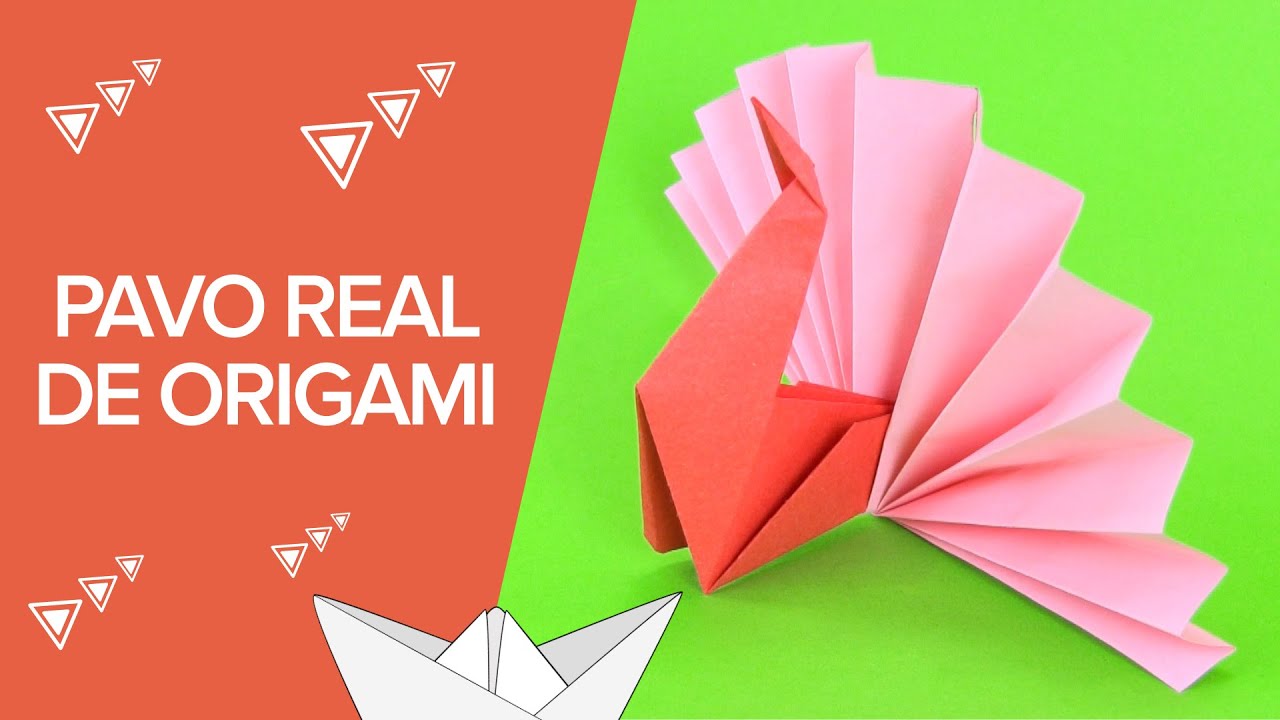 Origami Pavo Real Recurso Educativo 49727 Tiching