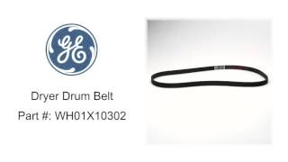 General Electric Dryer Drum Belt Part # WH01X10302