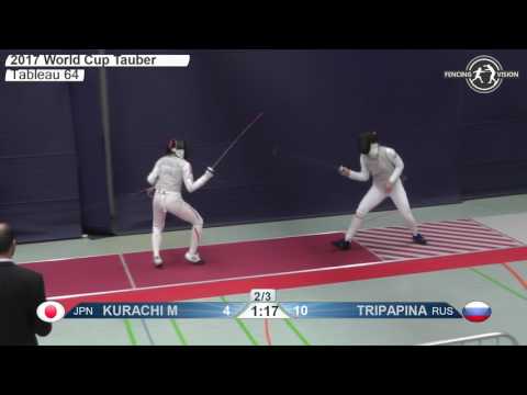 FE F F Individual Tauberbischofsheim GER World Cup 2017 T64 06 red KURACHI JPN vs TRIPAPINA RUS