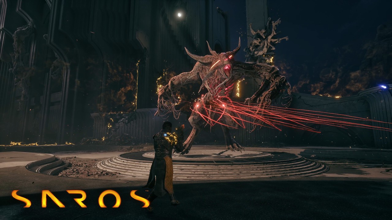 SAROS - Rhabdom Boss Fight (No Damage Taken)