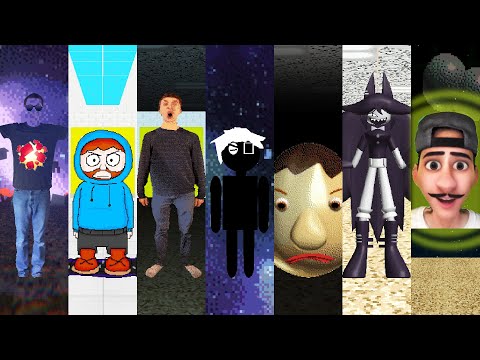 Everyone is Baldi's 7 Boss Fight Mods EPIC PART 2 - ALL PERFECT!