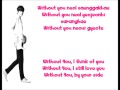 Lee Min Ho- Without you Lyrics [English+Romanized ...