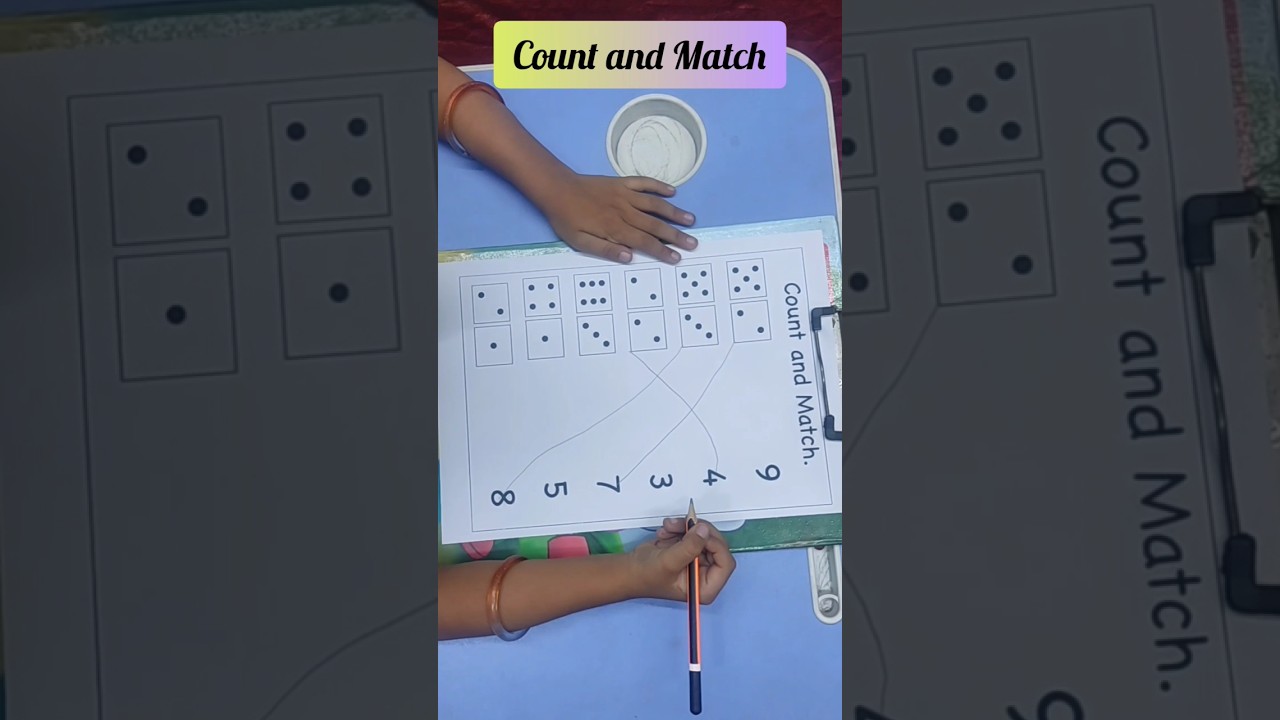 Count and Match #countandmatch #counting #matching #maths #shorts