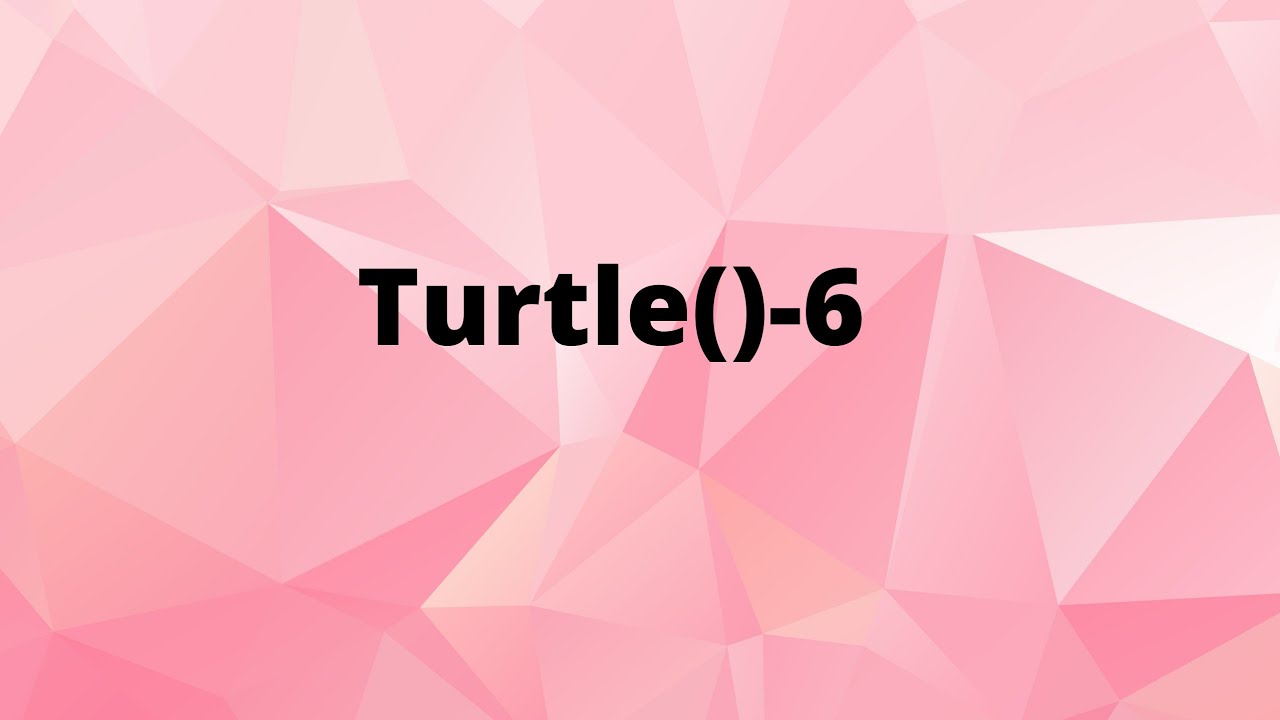 Draw a letter W using Turtle