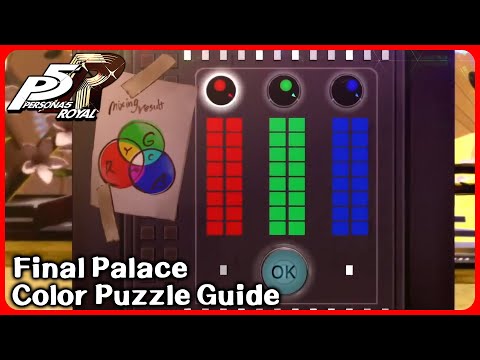 Color Puzzle Guide Final Palace - Persona 5 Royal