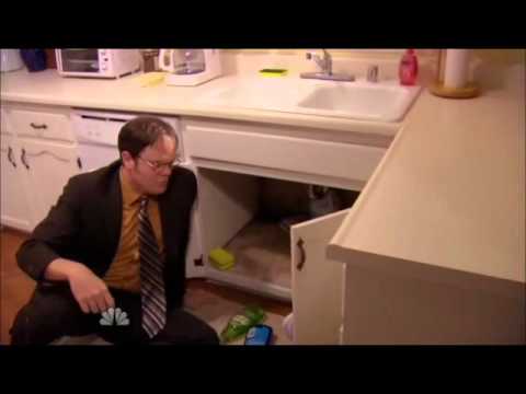 Dwight breaks into Jim and Pam's house to look for an Ipod