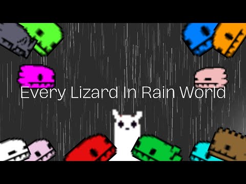 Basic Info on (almost) EVERY Lizard in Rain World #rainworld #slugcat #downpour #lizard