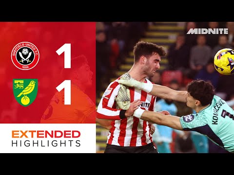 Sheffield United 1-1 Norwich City | Extended EFL Championship highlights