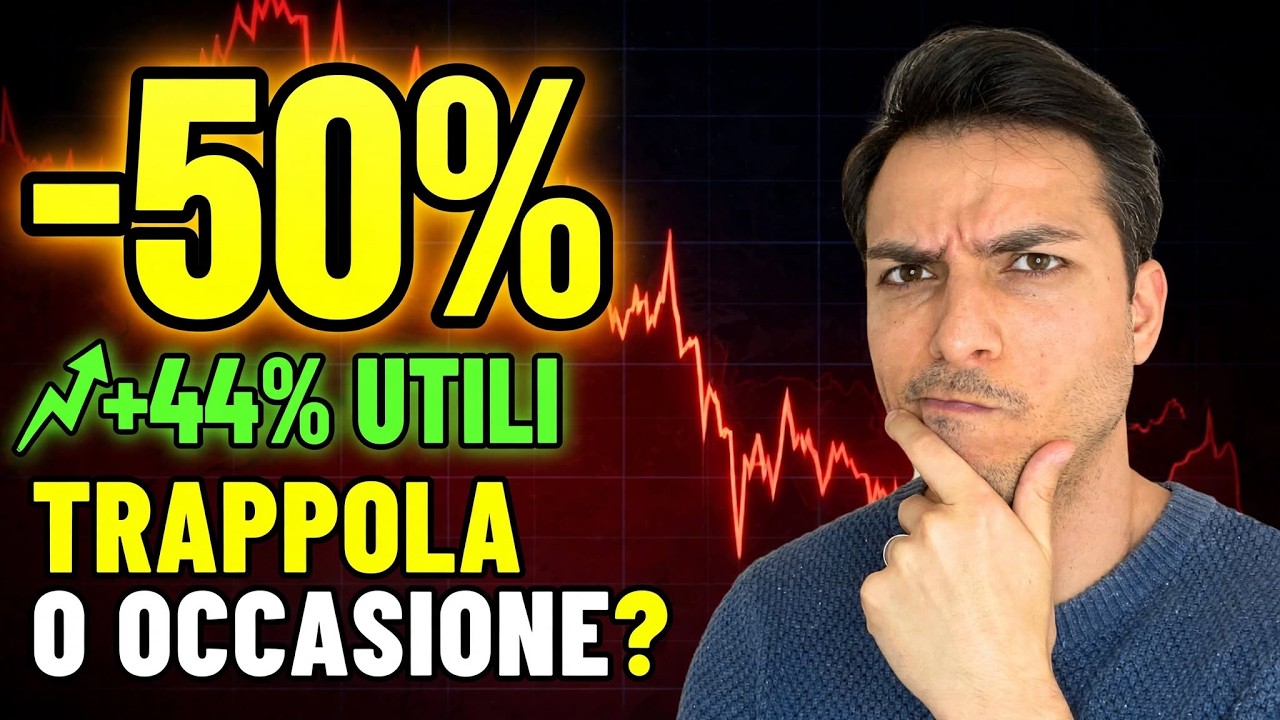 Il gigante crollato del 50% ma con utili che esplodono del 44%: trappola o occasione d'oro?