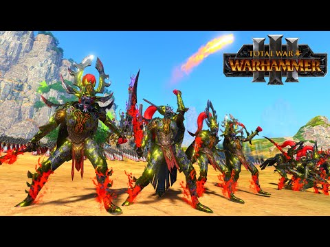 Dark Elves VS Beastmen - Total War WARHAMMER 3 | FIRESupport | Firework Show | 4K