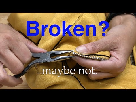 How to Fix a Broken Zipper Slider ... Many ways!