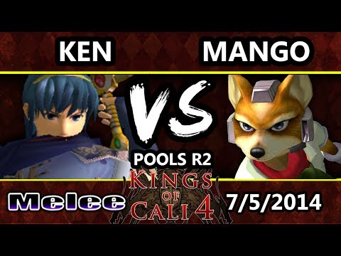 Kings of Cali 4 - Mango (Fox) Vs. Ken (Marth) - Pools Round 2