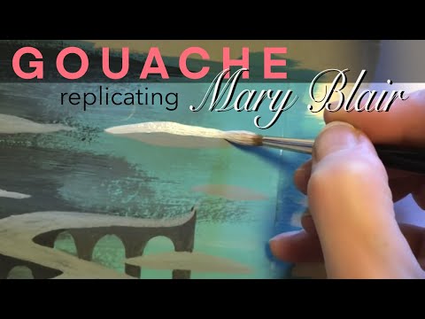 Gouache Techniques & Textures: Replicating Mary Blair’s Concept Art from Disney’s Cinderella