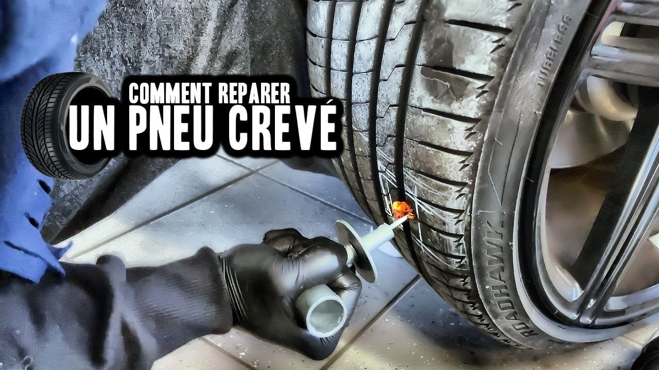 Vlog : Comment réparer un pneu crevé .