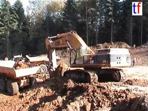 CATERPILLAR 375 LME, 740 Dumper / A 73,  Buch am Forst, Germany, 05.10.2004.