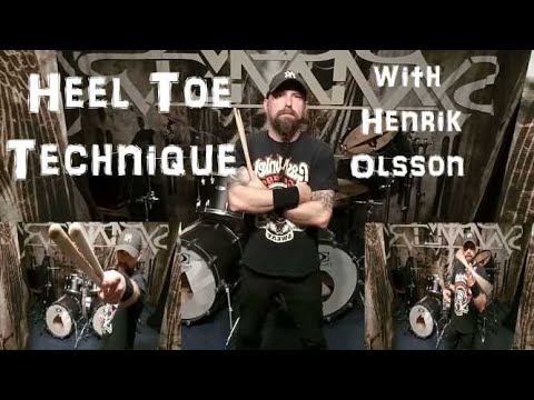 Metal Drumming, Heel Toe Technique- the ultimate lesson by Henrik Olsson of Scar Symmetry etc.