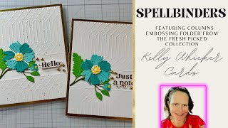 Partial embossing with embossing folder | New Release| @spellbinders Fresh Picked Collection