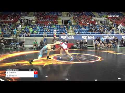 Junior FS 126 Round of 128 - Caleb Graber (OH) vs. Zander Coakley (WA)