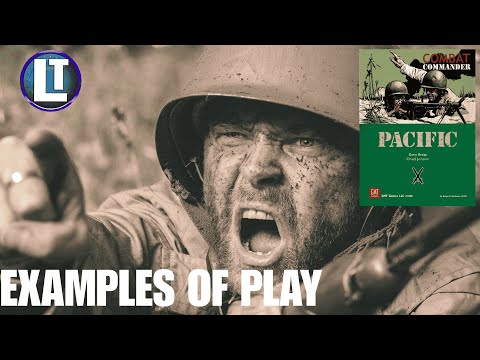 Watch This Before Playing COMBAT COMMANDER PACIFIC!  Illustrated Examples of Play!