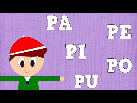 Sílabas PA PE PI PO PU  - Syllable with P - Vídeos para niños