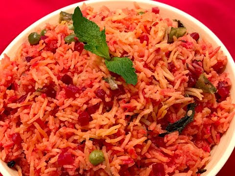 BeetrootRice | Beetroot Sadham | Beetroot pulav | Healthy one pot meal | Indian lunchboxRice variety Video