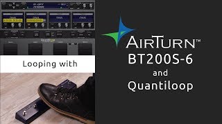 Video thumbnail for Looping with AirTurn BT-200S-6 and Quantiloop by AirTurn