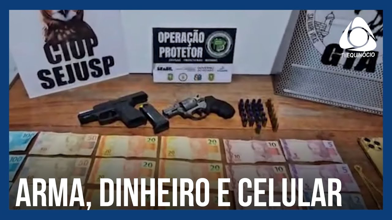 Digital influencer is arrested with a gun, money and a luxury cell phone in downtown Macapá