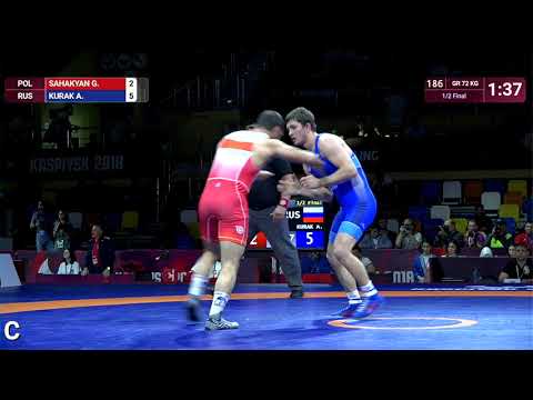1/2 GR - 72 kg: G. SAHAKYAN (POL) v. A. KURAK (RUS)
