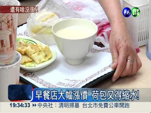原物料漲不停! 吃早餐變更貴了