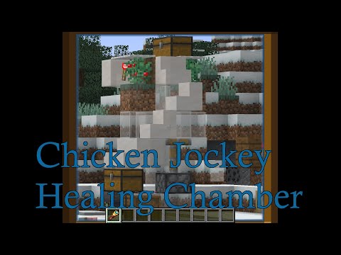 Chicken Jockey healing chamber, Minecraft 1.21.5 (Java Edition)
