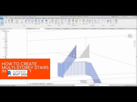 How to create Stairs in Multi-Storey Building Revit 2020