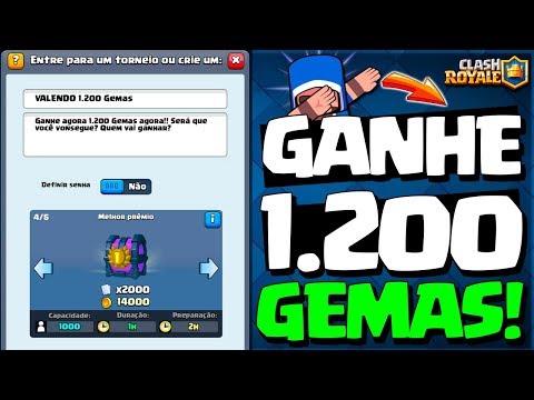 TORNEIO VALENDO 1.200 GEMAS NESTE VÍDEO DE CLASH ROYALE - BRUNO CLASH