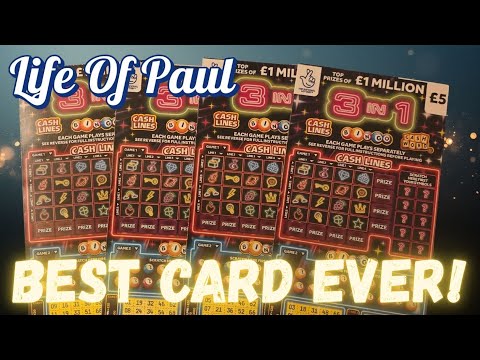 £20 Of The 3 in 1 £5 Lottery Scratch Cards