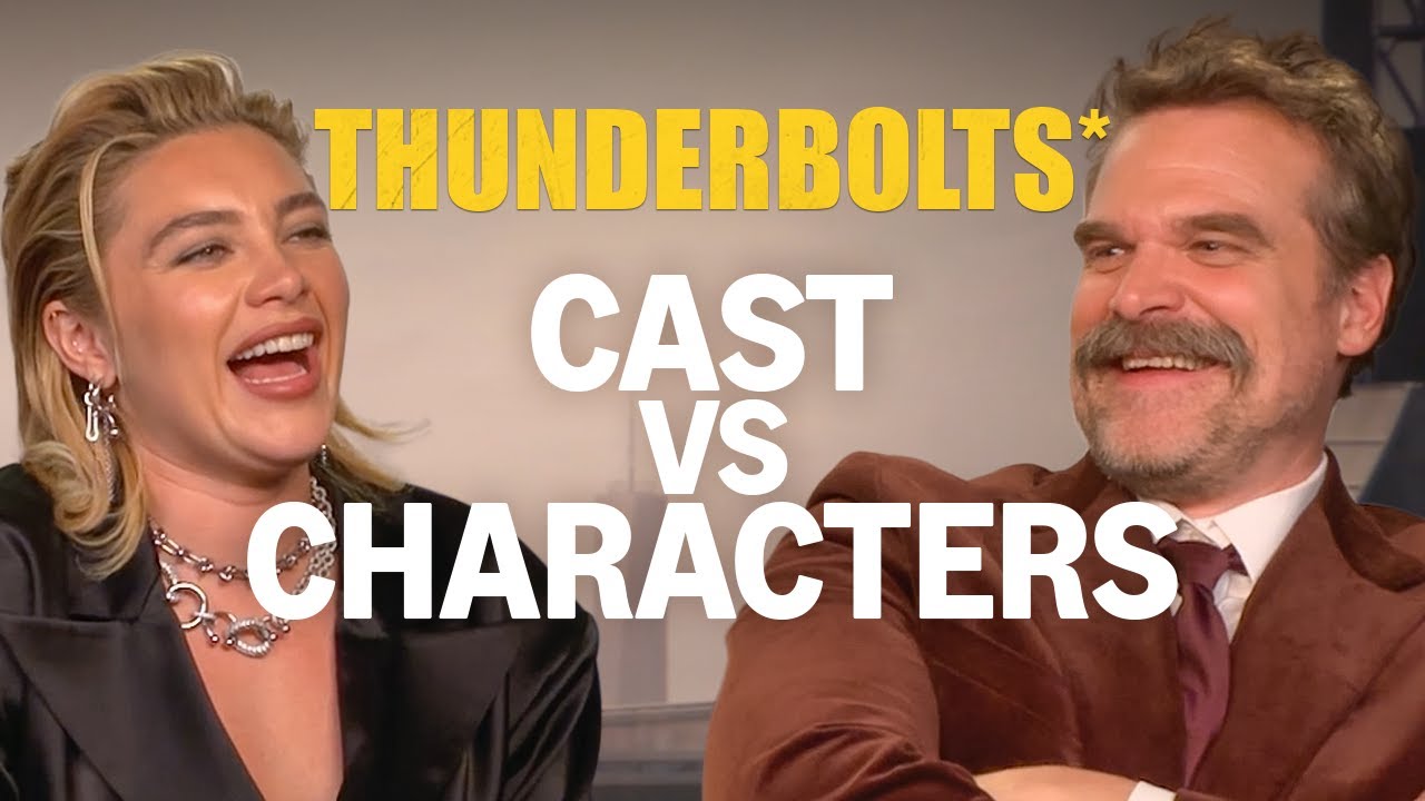 Florence Pugh & David Harbour Play Cast Vs Character