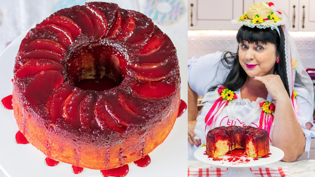 O FAMOSO BOLO MAÇÃ DO AMOR 🍎 QUE É SUCESSO NAS FESTAS JUNINAS | RECEITAS DA CRIS